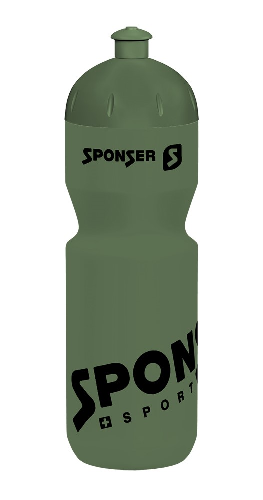 Bidon SPONSER NET olive green / black 750 ml (NEW)