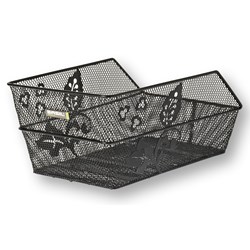 Kosz na tylny bagażnik BASIL CENTO FLOWER + Mounting set for CENTO basket, stalowy czarny (NEW)