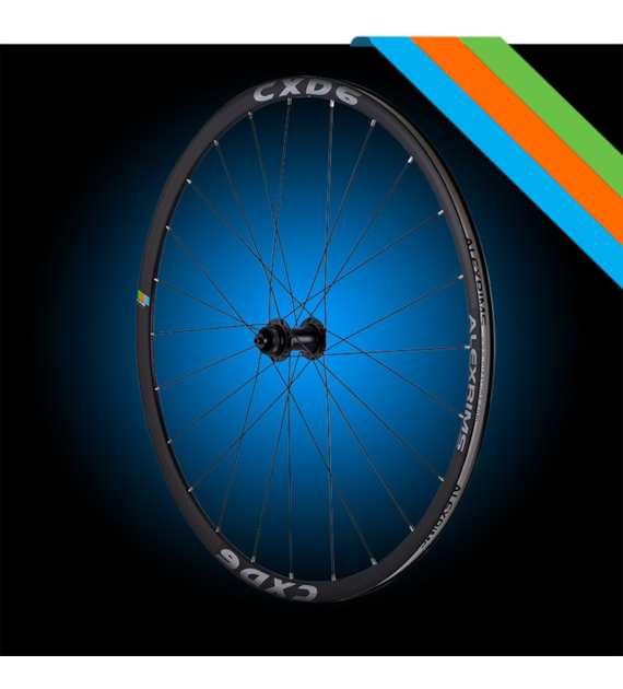 Koła szosowe ALEXRIMS CXD6, H. tarczowy IS, Sztywna oś 12X100/R12X142, Stożek 24mm, 700C 622-19, TRS, Aluminium , Waga 1881g (NEW)