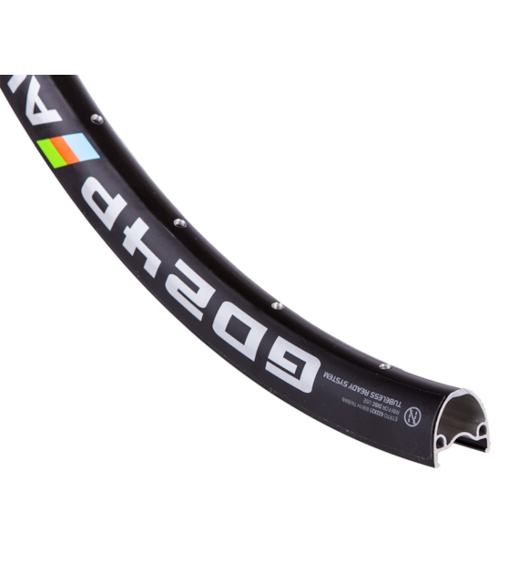 Obręcz szosa/gravel ALEXRIMS GD24P, H. tarczowy, Stożek 24mm, 700C 622x21, 32 otwory, Czarna, Waga 500g (NEW)