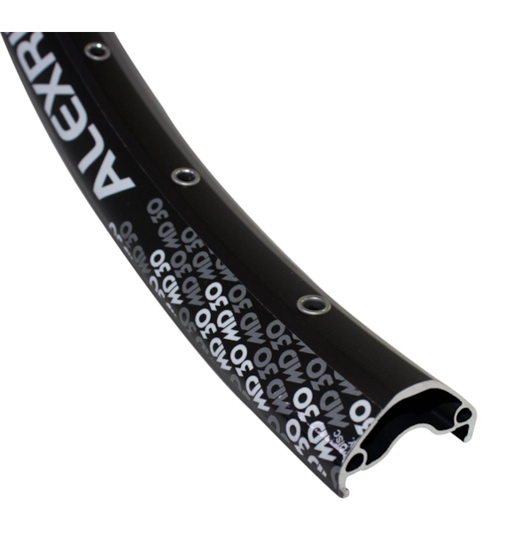 Obręcz mtb/trekking ALEXRIMS MD30, H. tarczowy, Stożek 20mm, 29  622x30, 32 otwory, Kapslowana, Czarna, Waga 605g (NEW)