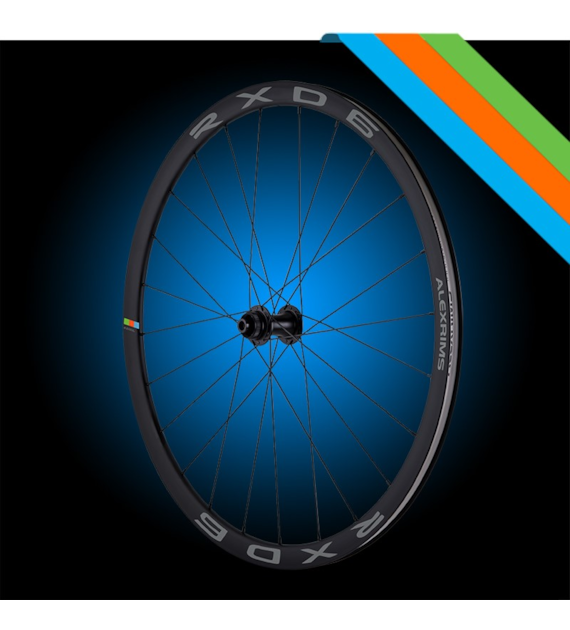 Koła szosowe ALEXRIMS RXD6, H. tarczowy IS, Sztywna oś 12X100/R12X142, Stożek 30mm, 700C 622-19, TRS, Aluminium, Waga 1994g