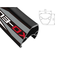 Obręcz mtb ALEXRIMS XD ELITE, H. tarczowy, Stożek 22mm, 27.5  584x19, 32 otwory, Kapslowana, Czarna, Waga 490g (DWZ)