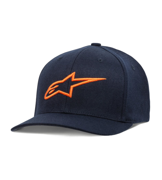 Czapka z daszkiem ALPINESTARS AGELESS CURVE HAT, Navy Orange - roz. S/M (NEW)