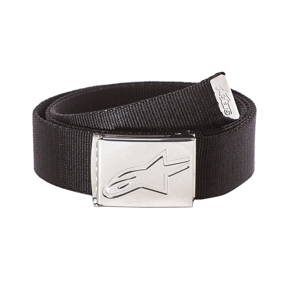 Pasek do spodni ALPINESTARS AGELESS WEB BELT, Black/Chrome (NEW)