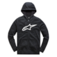 Bluza z kapturem ALPINESTARS AGELESS II ZIP HOODIE, Black/White - roz. XL (NEW)