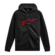 Bluza z kapturem ALPINESTARS AGELESS II ZIP HOODIE, Black/Red - roz. L (NEW)