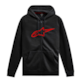 Bluza z kapturem ALPINESTARS AGELESS II ZIP HOODIE, Black/Red - roz. L (NEW)