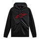 Bluza z kapturem ALPINESTARS AGELESS II ZIP HOODIE, Black/Red - roz. XL (NEW)