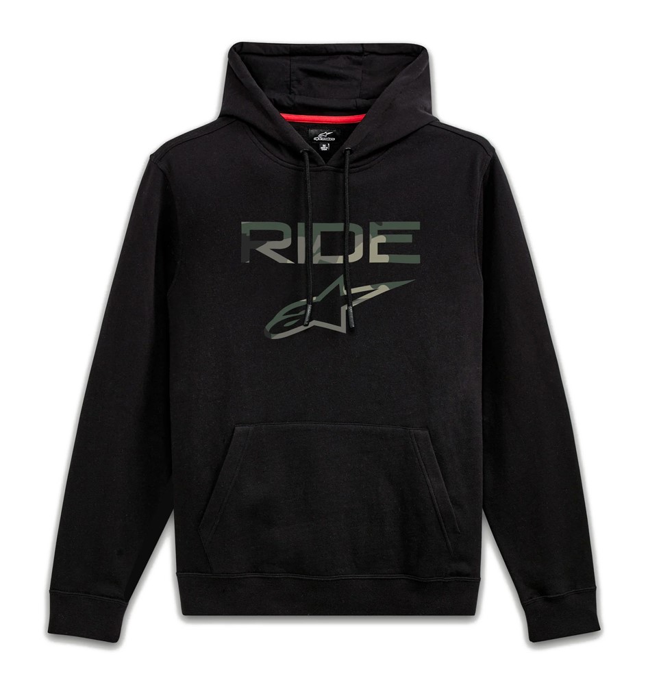 Bluza z kapturem ALPINESTARS RIDE 2.0 CAMO HOODIE, Black - roz. L (NEW)