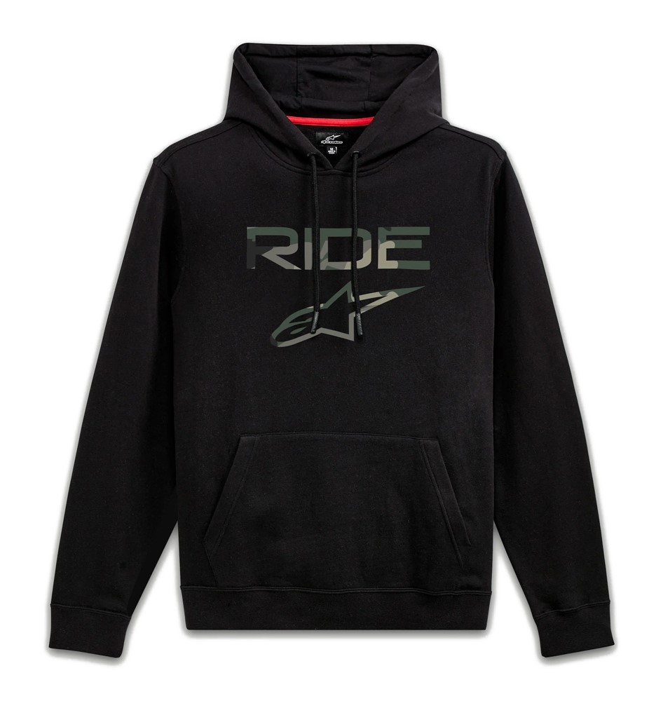 Bluza z kapturem ALPINESTARS RIDE 2.0 CAMO HOODIE, Black - roz. M (NEW)