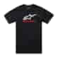 T-shirt ALPINESTARS ALWAYS 2.0 CSF TEE, Black/White/Red - roz. XL (NEW)
