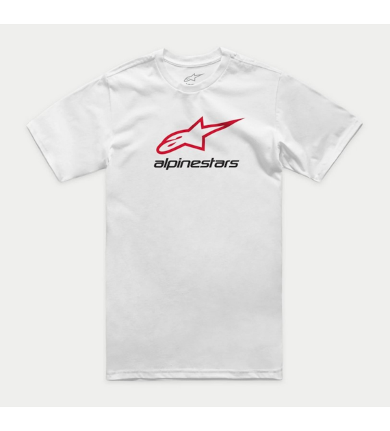 T-shirt ALPINESTARS ALWAYS 2.0 CSF TEE, White/Red/Black - roz. S (NEW)