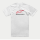 T-shirt ALPINESTARS ALWAYS 2.0 CSF TEE, White/Red/Black - roz. S (NEW)