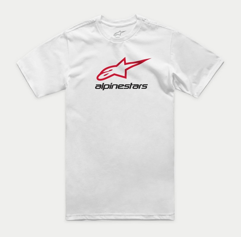 T-shirt ALPINESTARS ALWAYS 2.0 CSF TEE, White/Red/Black - roz. XXL (NEW)