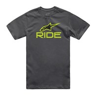 T-shirt ALPINESTARS RIDE 4.0 CSF TEE, Charcoal/Lime/Black - roz. L (NEW)