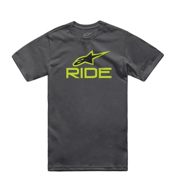 T-shirt ALPINESTARS RIDE 4.0 CSF TEE, Charcoal/Lime/Black - roz. M (NEW)