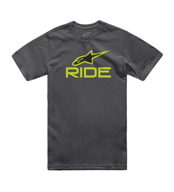 T-shirt ALPINESTARS RIDE 4.0 CSF TEE, Charcoal/Lime/Black - roz. XL (NEW)