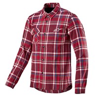 Koszula długi rękaw ALPINESTARS WHISTLER WIND BLOCK PLAID SHIRT, maroon - roz. L (NEW)