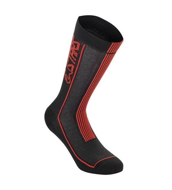 Skarpetki ALPINESTARS SUMMER SOCKS 22, black bright red roz. L (NEW)