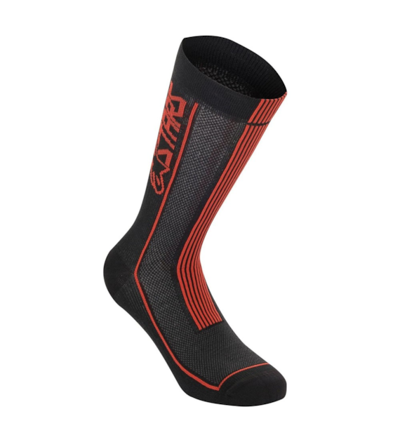Skarpetki ALPINESTARS SUMMER SOCKS 22, black bright red roz. L (NEW)