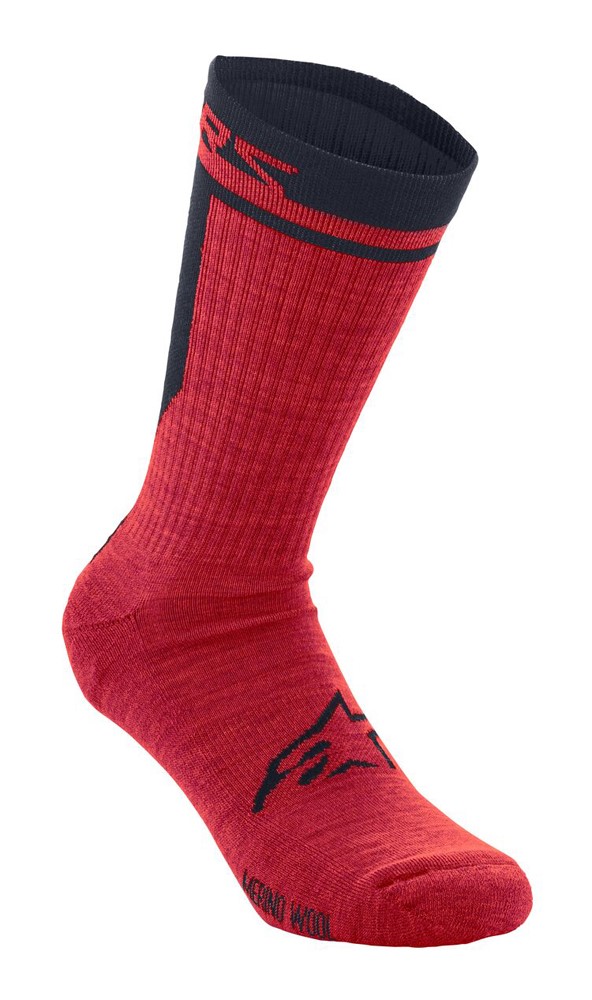 Skarpetki ALPINESTARS MERINO SOCKS 24, red black roz. L (NEW)