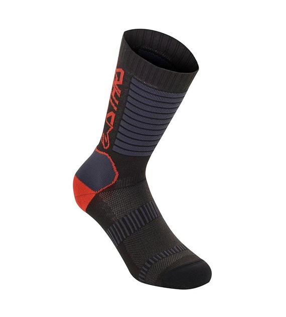 Skarpetki ALPINESTARS PARAGON LITE SOCKS 19, black bright red roz. L (NEW)