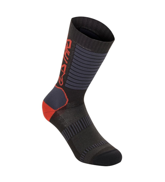 Skarpetki ALPINESTARS PARAGON LITE SOCKS 19, black bright red roz. L (NEW)