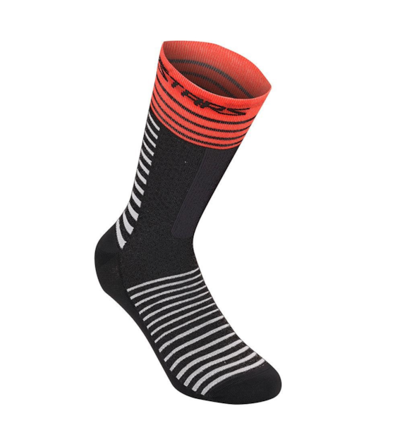 Skarpetki ALPINESTARS DROP SOCKS 19, black bright red roz. L (NEW)