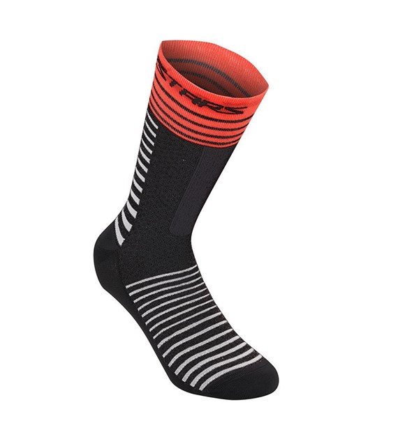 Skarpetki ALPINESTARS DROP SOCKS 19, black bright red roz. M (NEW)