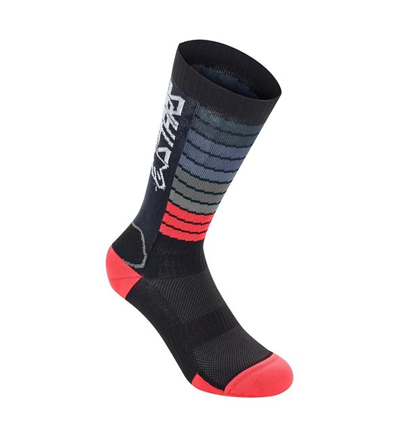 Skarpetki ALPINESTARS DROP SOCKS 22, black bright red roz. L (NEW)