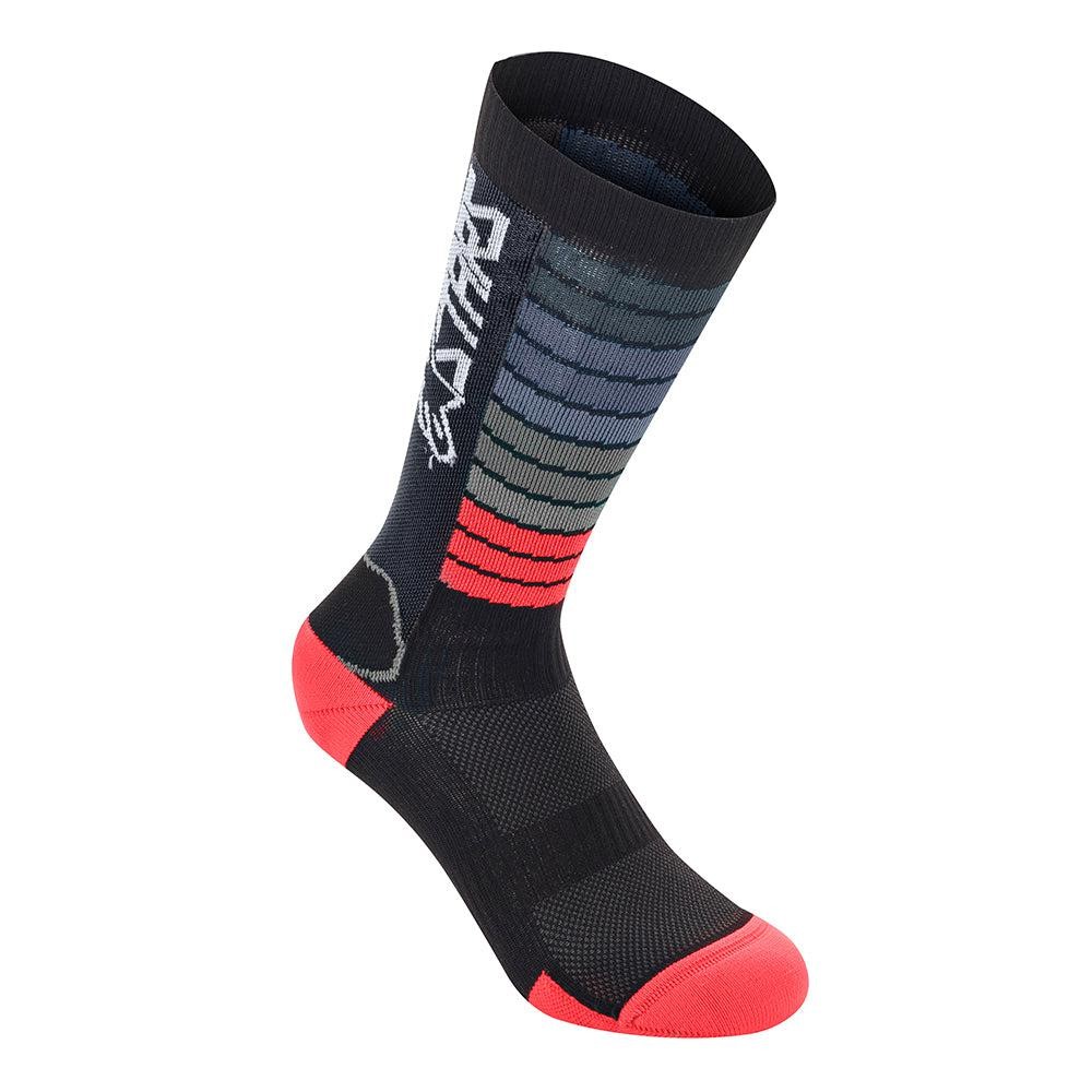 Skarpetki ALPINESTARS DROP SOCKS 22, black bright red roz. L (NEW)