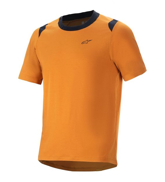 Koszulka krótki rękaw ALPINESTARS A-DURA DRI WOOL SS JERSEY, Dark Gold - roz. L (NEW)