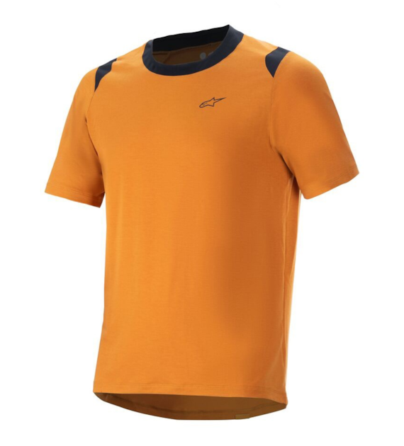 Koszulka krótki rękaw ALPINESTARS A-DURA DRI WOOL SS JERSEY, Dark Gold - roz. L (NEW)