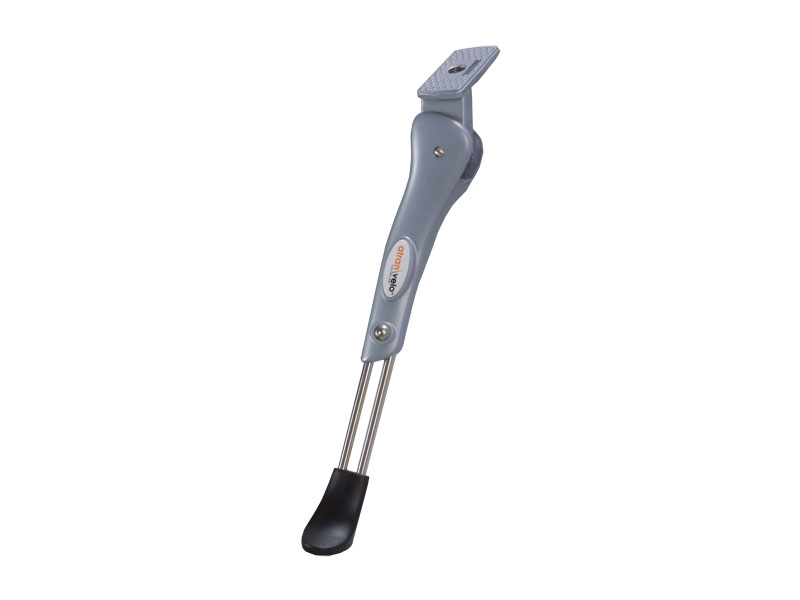 Podpórka centralna ATRANVELO STYLO ADJUSTABLE E-BIKE 24 -28  regulowana aluminiowo-stalowa, krótka śruba 25mm, srebrna (NEW)