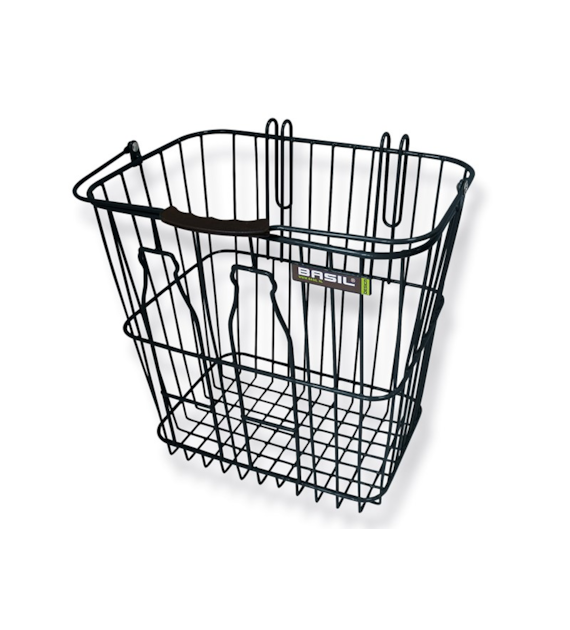 Kosz tylny na bagażnik BASIL BOTTLE BASKET stalowy czarny (NEW)