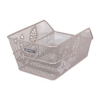 Kosz na bagażnik  BASIL CENTO FLOWER REAR BASKET, Stalowy, Nude Metallic (NEW 2025)