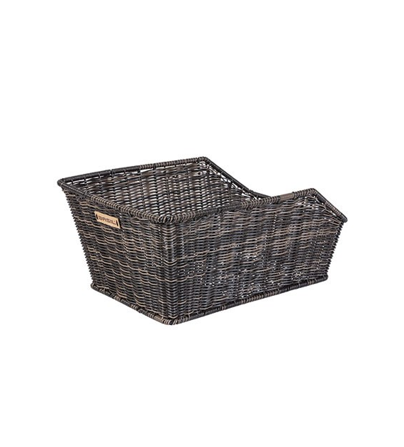 Kosz tylny na bagażnik BASIL CENTO RATTAN LOOK WSL, WSL System, wodoodporny nature brown (WYPRZEDAŻ -50%)