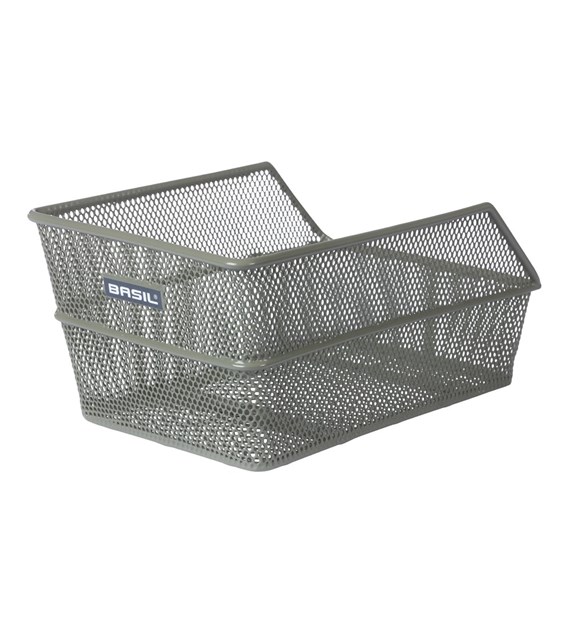 Kosz tylny na bagażnik BASIL CENTO S FM, FIXED MOUNTED, mocowanie stałe, stalowy olive green (NEW)