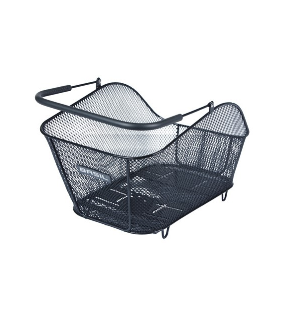 Kosz tylny na bagażnik BASIL ICON M MULTI, MULTI System, stalowy czarny (WYPRZEDAŻ -50%)