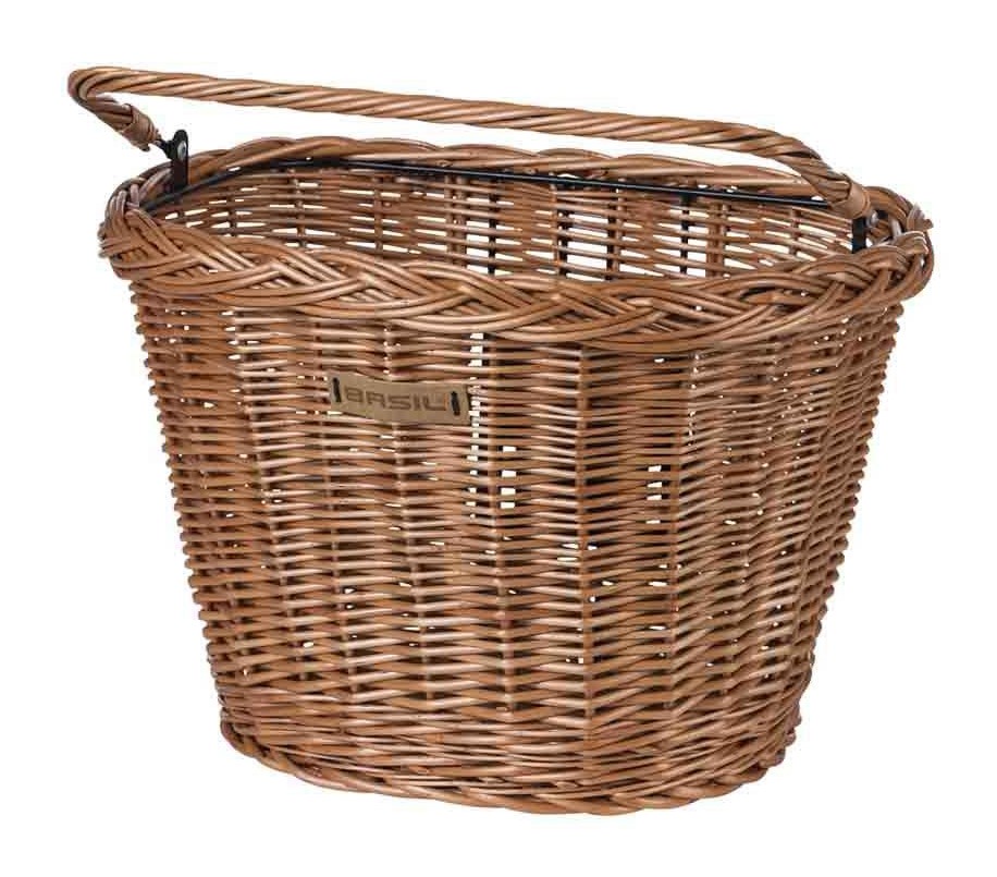 Kosz na kierownicę BASIL BREMEN WICKER KF wiklinowy brązowy natural (NEW)