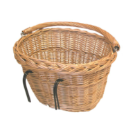 Kosz na kierownicę BASIL DENVER mocowanie na haki, wiklinowy brązowy natural (WYPRZEDAŻ -50%)