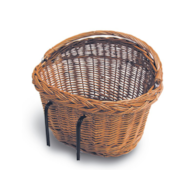 Kosz na kierownicę BASIL DETROIT mocowanie na haki, wiklinowy brązowy natural (WYPRZEDAŻ -50%)