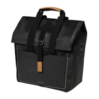 Sakwa pojedyncza BASIL URBAN DRY SHOPPER 25L, Hook On System, poliester, 100% wodoodporna, matt black (NEW)