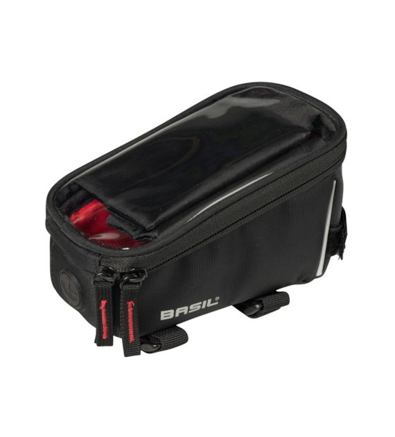 Torba na ramę BASIL SPORT DESIGN FRAME BAG + RAINCOVER 1L, wodoodporna czarna (NEW)