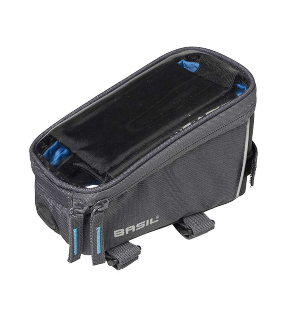 Torba na ramę BASIL SPORT DESIGN FRAME BAG + RAINCOVER 1L, wodoodporna graphite (DWZ).