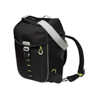 Sakwa pojedyncza BASIL MILES BICYCLE BACKPACK 17L, Hook On System, 100%  wodoodporna black lime (NEW)