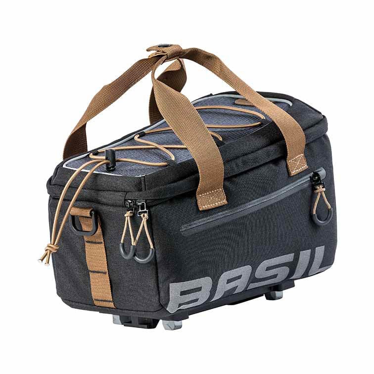 Torba na bagażnik BASIL MILES TARPAULIN TRUNKBAG MIK 7L, MIK System (ready to go), 100% wodoodporna black slate (DWZ) => zamiennik BAS-18310 (NEW 2025)