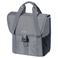 Sakwa pojedyncza BASIL GO SINGLE BAG 16L, Hook On System, grey melee (WYPRZEDAŻ -50%)