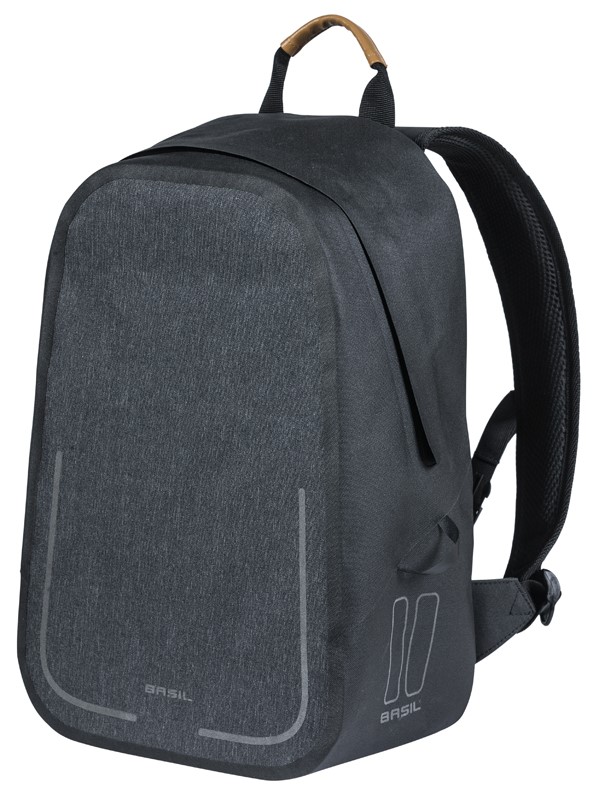 Plecak BASIL URBAN DRY BACKPACK 18L, mocowanie na haki Hook-On System, charcoal melee (NEW)